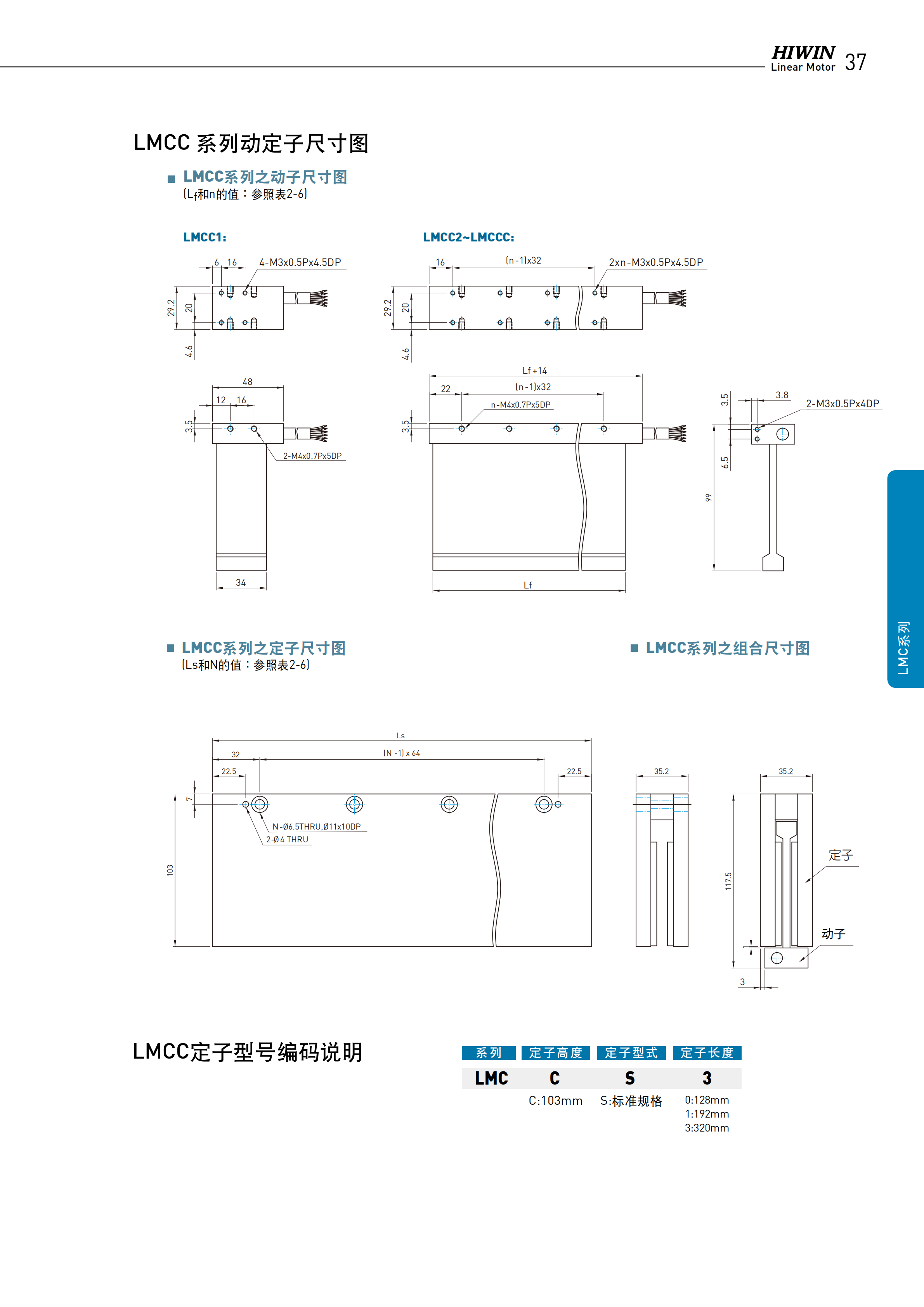 上銀無鐵心式直線電機LMCB6